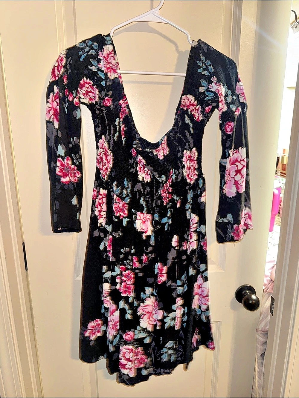TORRID Floral Long Sleeve Mini Dress Size 0